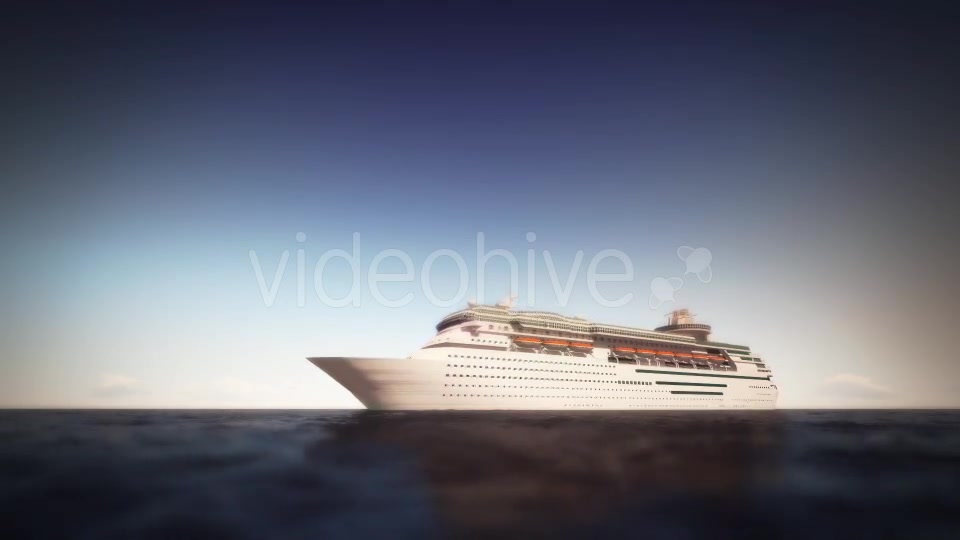 Cruise Ship On The Sea Noon Videohive 16261560 Motion Graphics Image 5