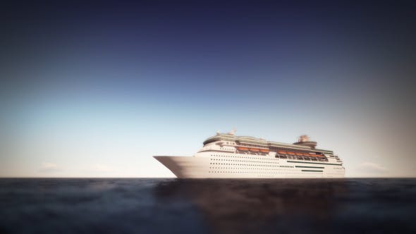 Cruise Ship On The Sea Noon - Download 16261560 Videohive
