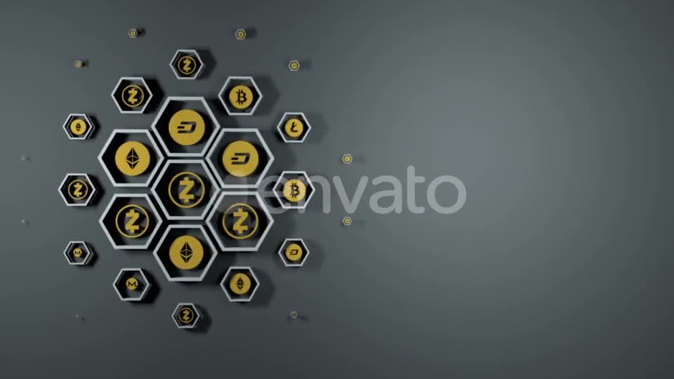 Cryptocurrency Icons Videohive 21633881 Motion Graphics Image 1