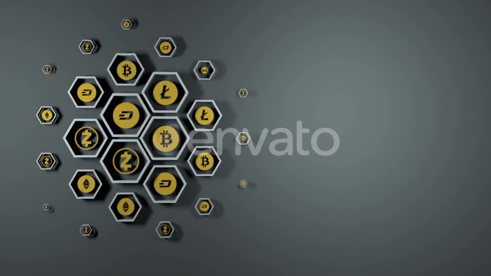 Cryptocurrency Icons Videohive 21633881 Motion Graphics Image 2