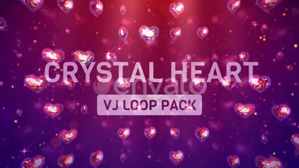 Crystal Heart Vj Loop Pack Videohive 23229634 Motion Graphics Image 1