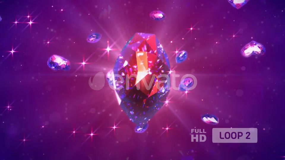 Crystal Heart Vj Loop Pack Videohive 23229634 Motion Graphics Image 5