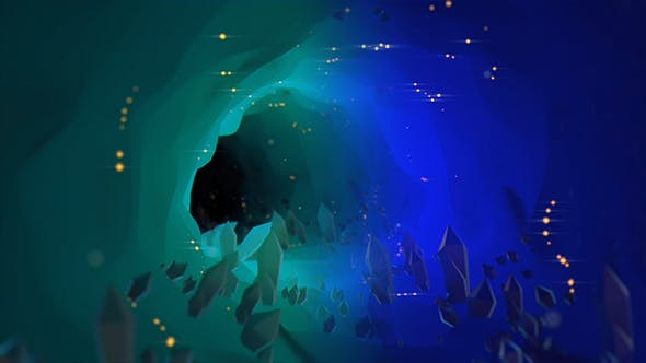 Crystals Cave Shifting Colors - 18951253 Videohive Download