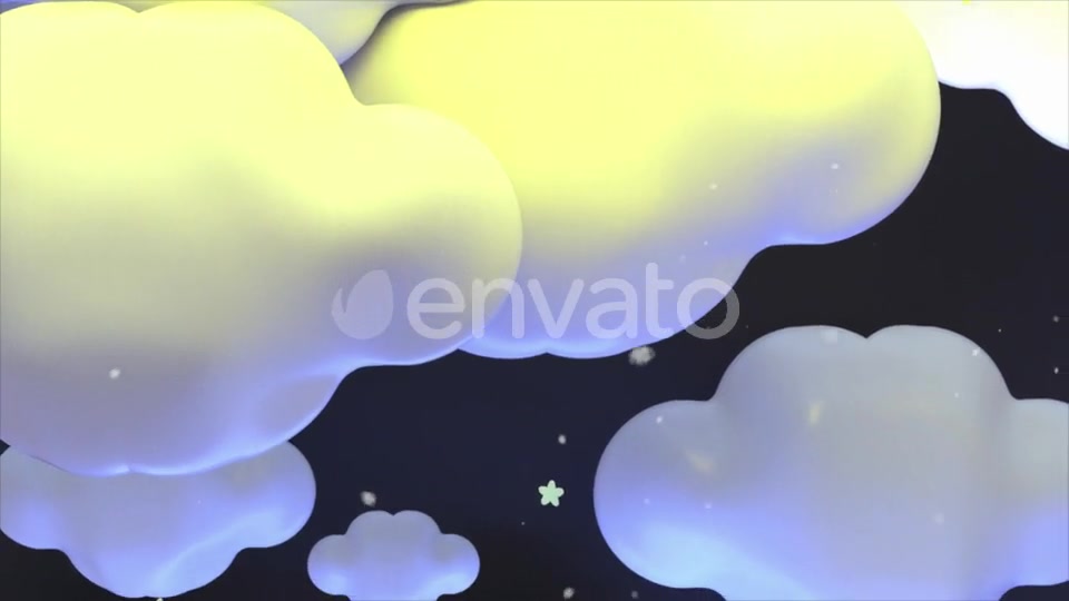 Cute Clouds At Night Videohive 23605340 Motion Graphics Image 10