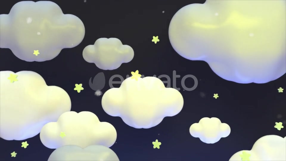 Cute Clouds At Night Videohive 23605340 Motion Graphics Image 11