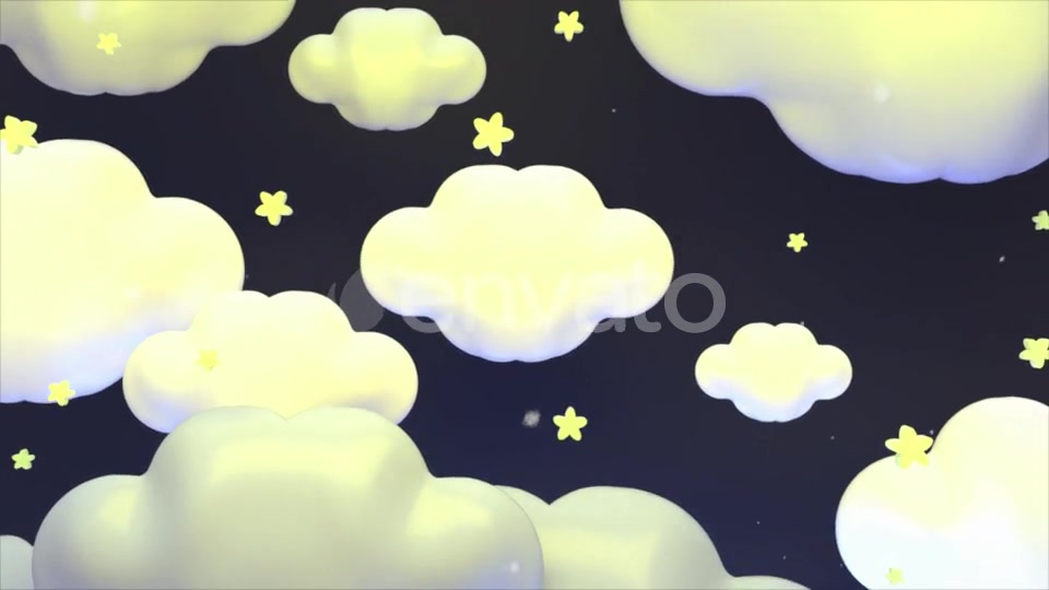 Cute Clouds At Night Videohive 23605340 Motion Graphics Image 6