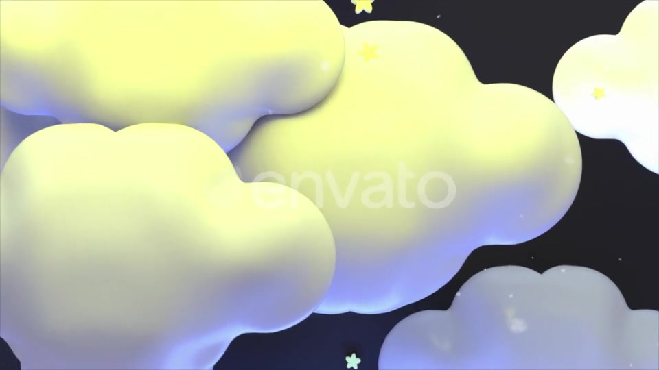 Cute Clouds At Night Videohive 23605340 Motion Graphics Image 7