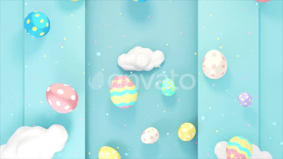 Cute Easter Eggs World Videohive 23441080 Motion Graphics Image 1