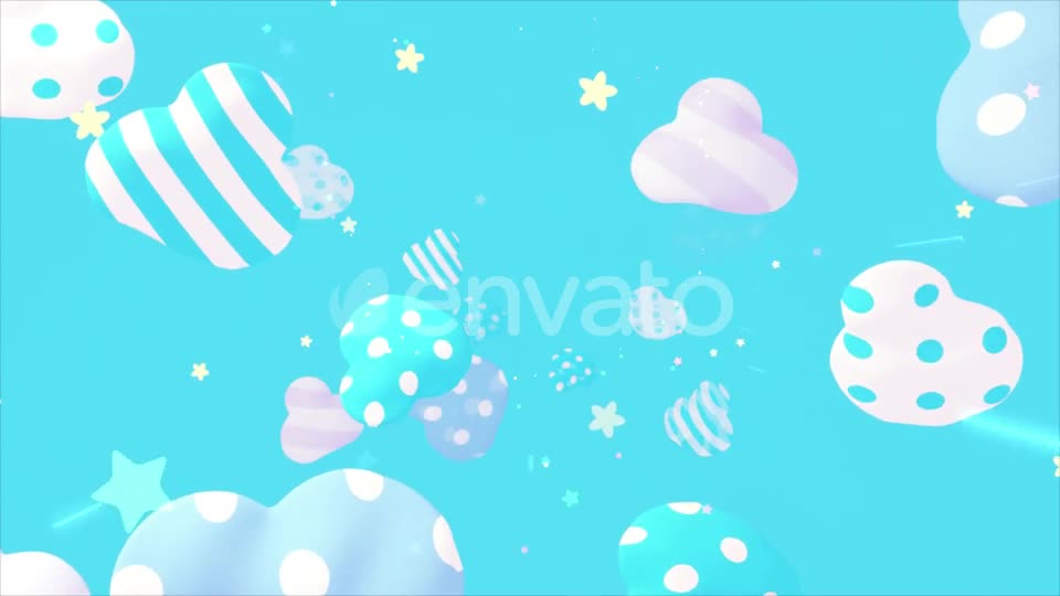 Cute Patterns Clouds Videohive 23487615 Motion Graphics Image 1