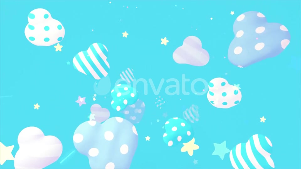 Cute Patterns Clouds Videohive 23487615 Motion Graphics Image 12
