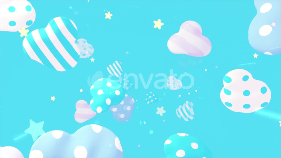 Cute Patterns Clouds Videohive 23487615 Motion Graphics Image 5