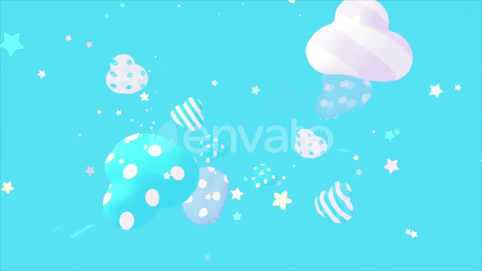 Cute Patterns Clouds Videohive 23487615 Motion Graphics Image 6