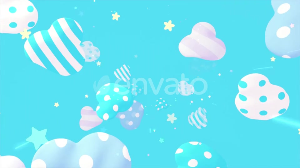 Cute Patterns Clouds Videohive 23487615 Motion Graphics Image 9
