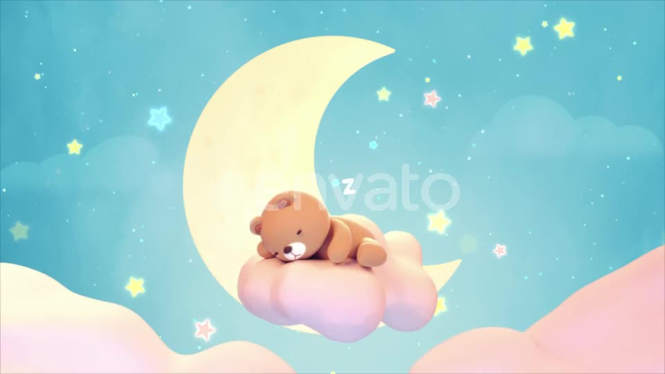 Cute Sleeping Bear Videohive 24255846 Motion Graphics Image 1
