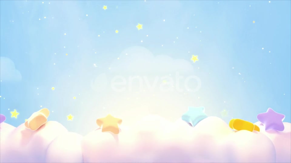 Cute Stars On The Clouds Videohive 24219142 Motion Graphics Image 4