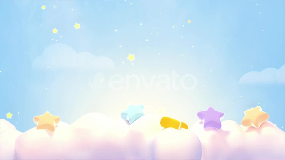 Cute Stars On The Clouds Videohive 24219142 Motion Graphics Image 5