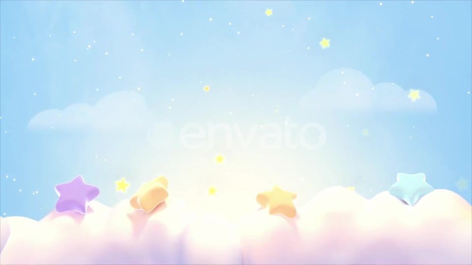 Cute Stars On The Clouds Videohive 24219142 Motion Graphics Image 8