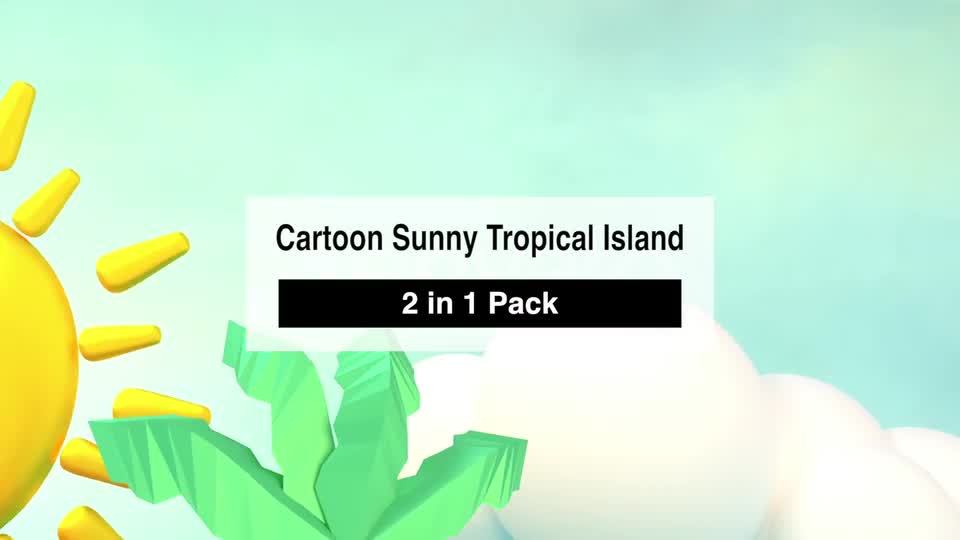 Cute Sunny Tropical Island Videohive 21995314 Motion Graphics Image 1