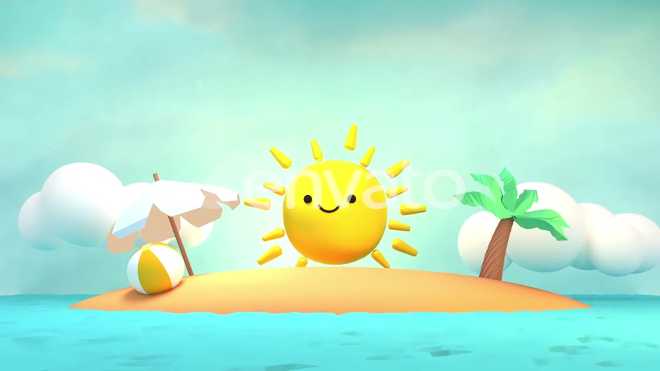 Cute Sunny Tropical Island Videohive 21995314 Motion Graphics Image 6