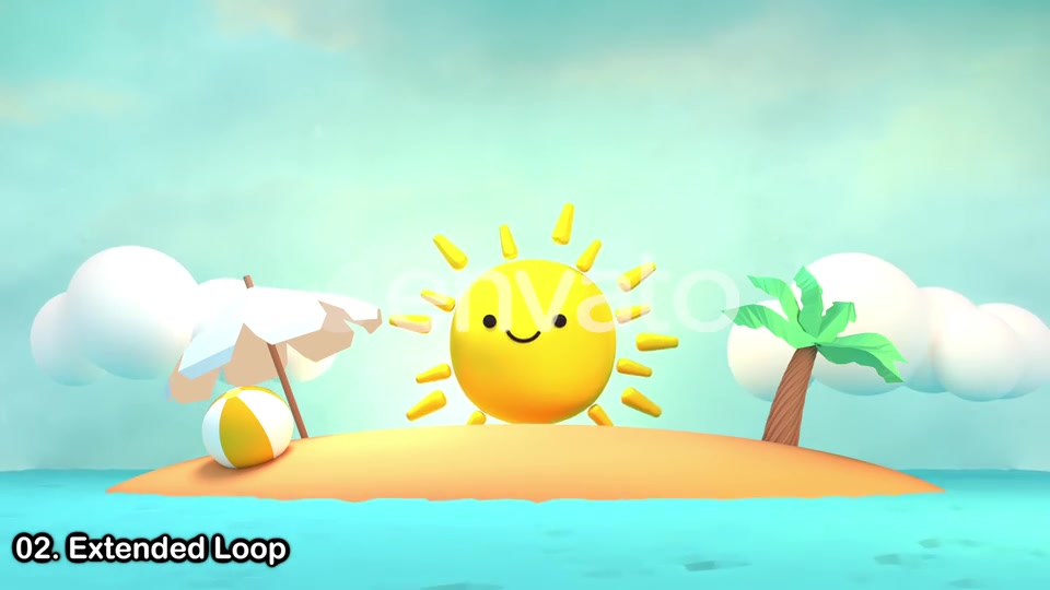 Cute Sunny Tropical Island Videohive 21995314 Motion Graphics Image 7