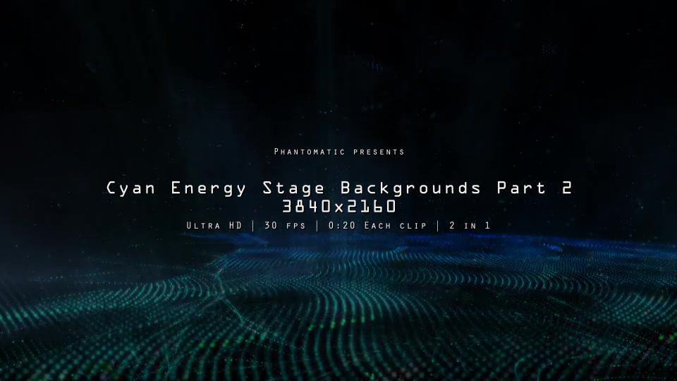 Cyan Blue Energy Stage 2 Videohive 12351876 Motion Graphics Image 3