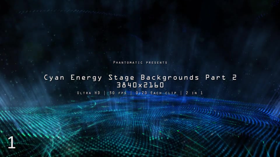 Cyan Blue Energy Stage 2 Videohive 12351876 Motion Graphics Image 5