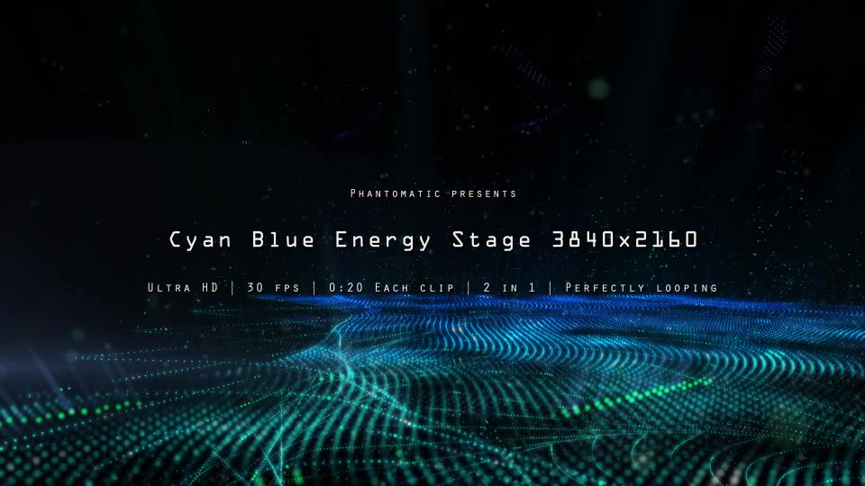 Cyan Blue Energy Stage Videohive 12331459 Motion Graphics Image 2