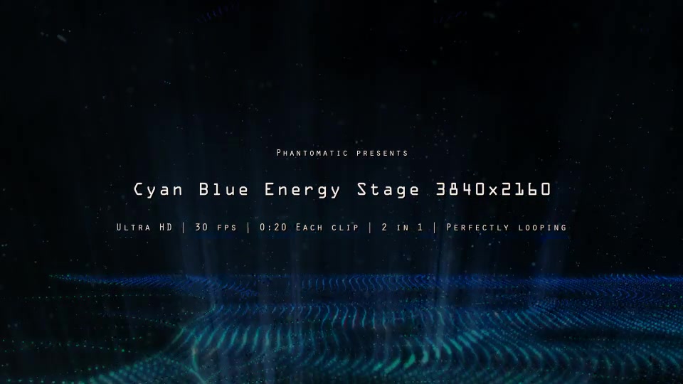 Cyan Blue Energy Stage Videohive 12331459 Motion Graphics Image 3