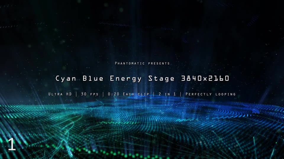 Cyan Blue Energy Stage Videohive 12331459 Motion Graphics Image 4