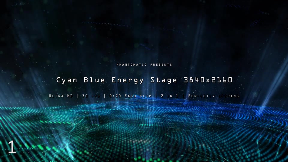 Cyan Blue Energy Stage Videohive 12331459 Motion Graphics Image 5