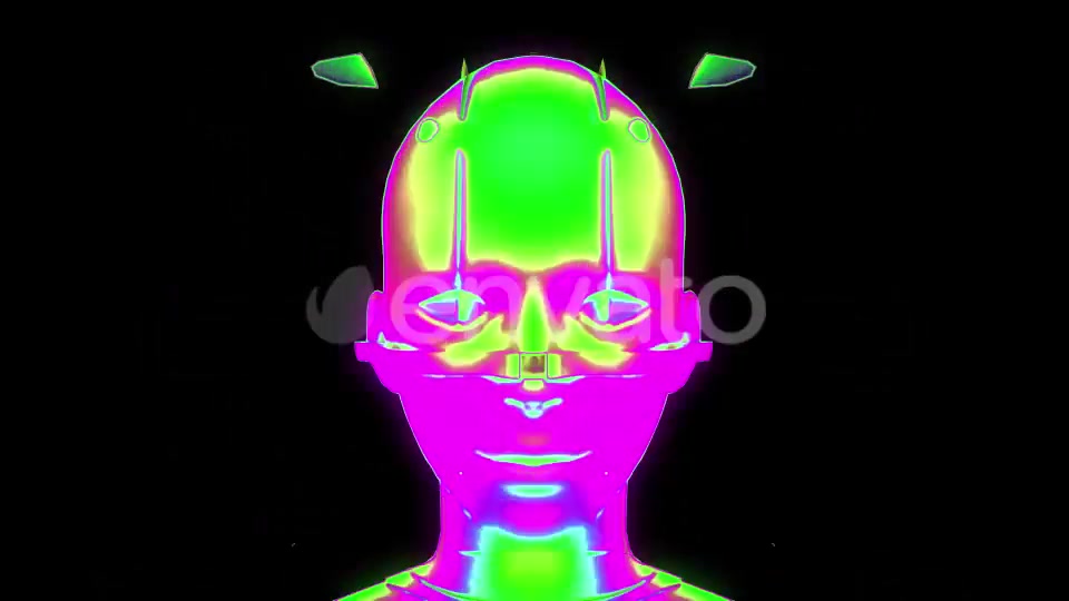 Cyber Face VJ Loop Pack (3in1) Videohive 22039089 Motion Graphics Image 12