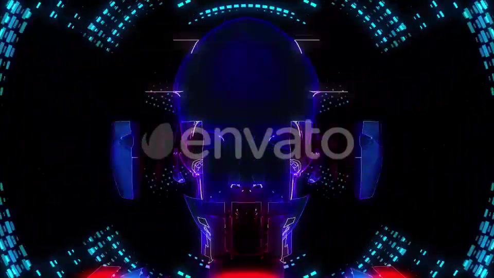 Cyber Face VJ Loop Pack (3in1) Videohive 22039089 Motion Graphics Image 4