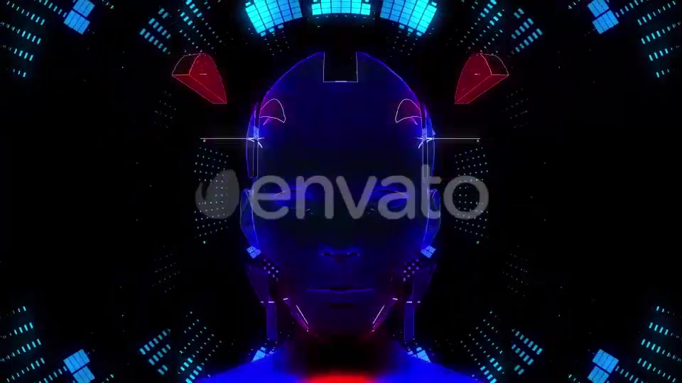 Cyber Face VJ Loop Pack (3in1) Videohive 22039089 Motion Graphics Image 5
