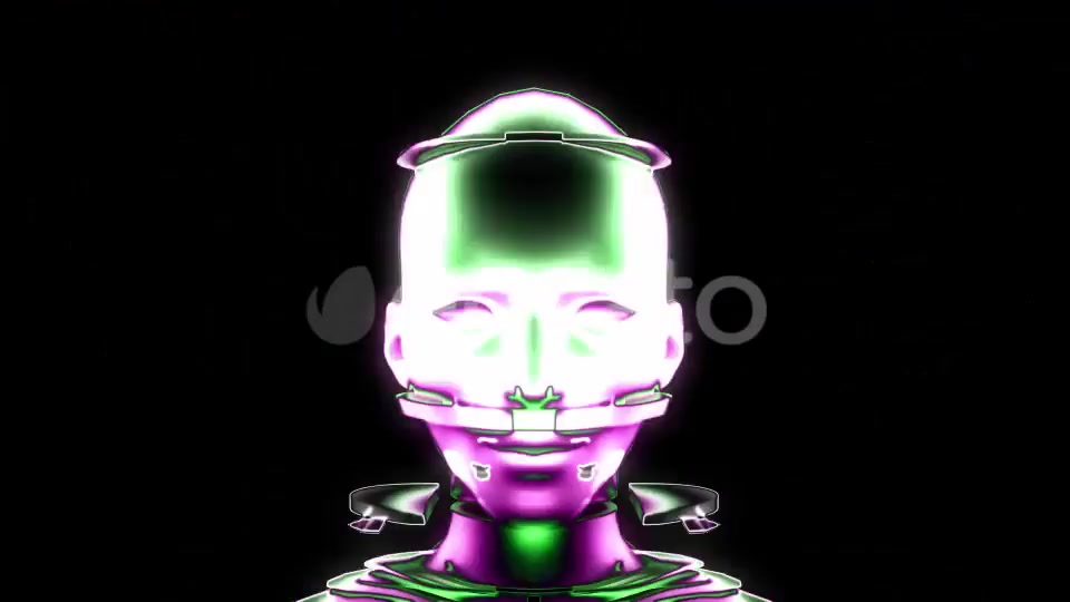 Cyber Face VJ Loop Pack (3in1) Videohive 22039089 Motion Graphics Image 9