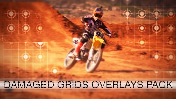 Damaged Grid Overlays Pack - Download Videohive 15289469