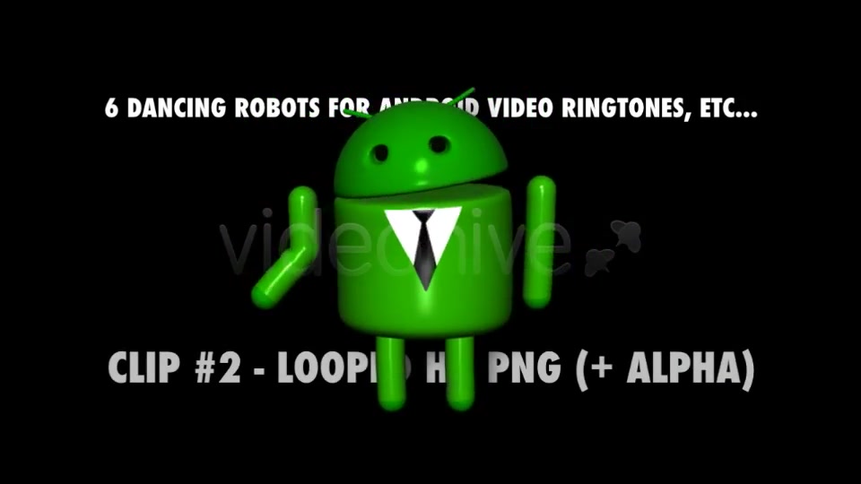 Dancing Robots for Android projects Pack of 6 Videohive 3979375 Motion Graphics Image 4