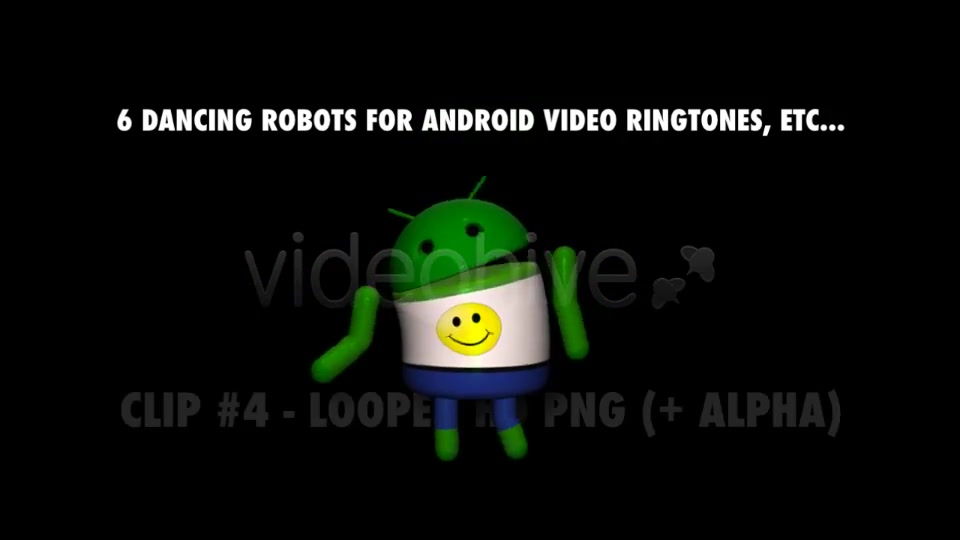 Dancing Robots for Android projects Pack of 6 Videohive 3979375 Motion Graphics Image 7