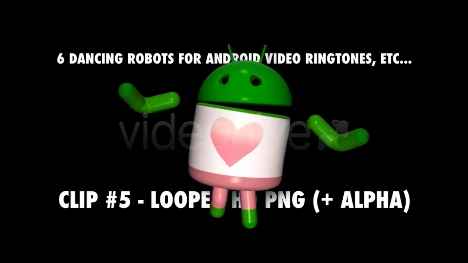 Dancing Robots for Android projects Pack of 6 Videohive 3979375 Motion Graphics Image 9