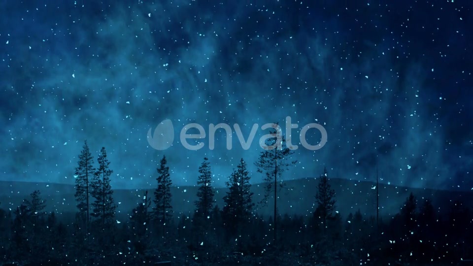 Dark Blue Winter Night Backgrounds Videohive 25300647 Motion Graphics Image 6