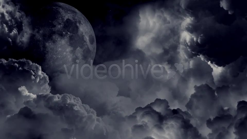 Dark Clouds And The Moon Videohive 8424269 Motion Graphics Image 2