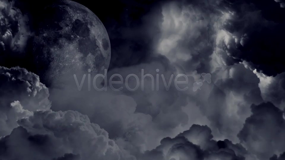 Dark Clouds And The Moon Videohive 8424269 Motion Graphics Image 3