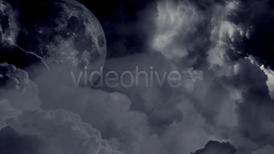 Dark Clouds And The Moon Videohive 8424269 Motion Graphics Image 4