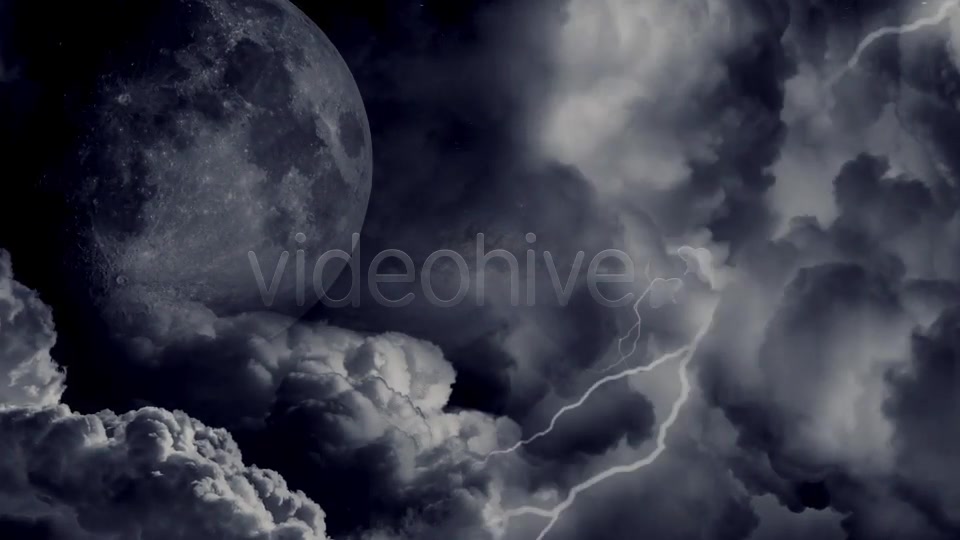 Dark Clouds And The Moon Videohive 8424269 Motion Graphics Image 6