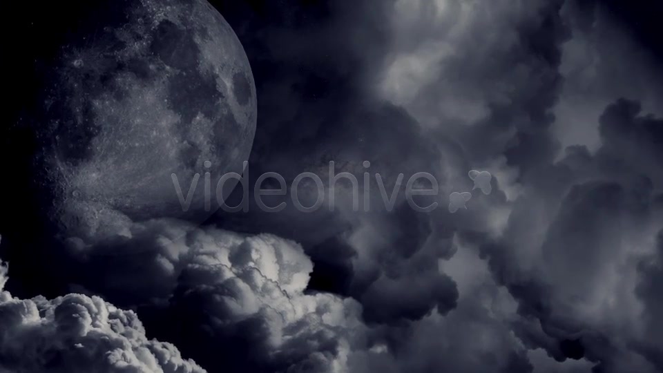 Dark Clouds And The Moon Videohive 8424269 Motion Graphics Image 7