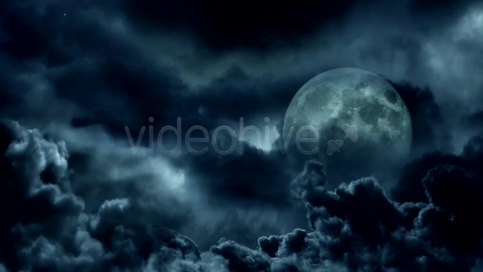 Dark Clouds And The Moon Videohive 9334613 Motion Graphics Image 2