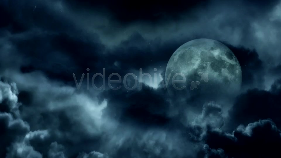 Dark Clouds And The Moon Videohive 9334613 Motion Graphics Image 3