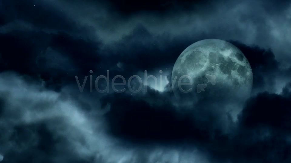 Dark Clouds And The Moon Videohive 9334613 Motion Graphics Image 4