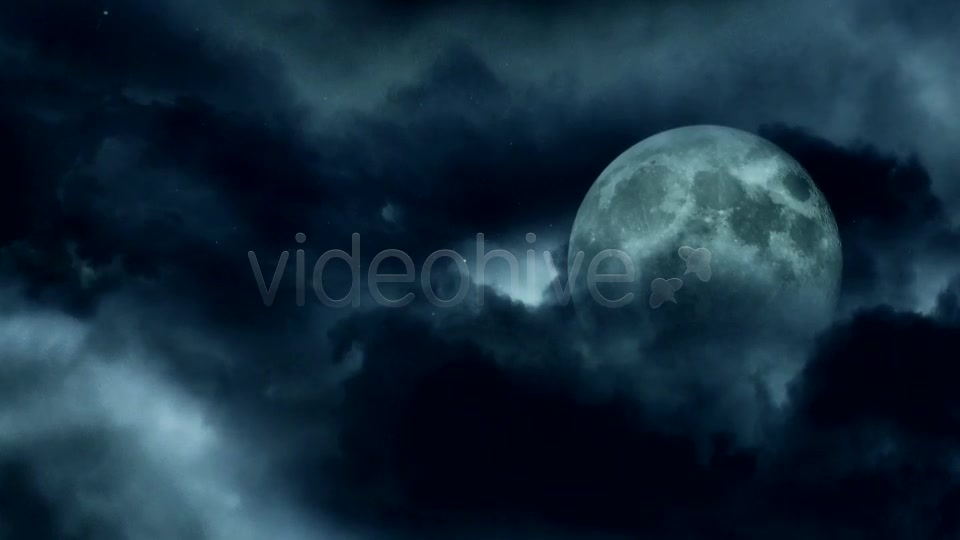 Dark Clouds And The Moon Videohive 9334613 Motion Graphics Image 5