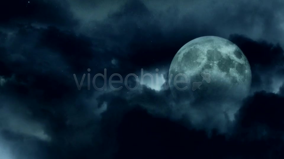 Dark Clouds And The Moon Videohive 9334613 Motion Graphics Image 6
