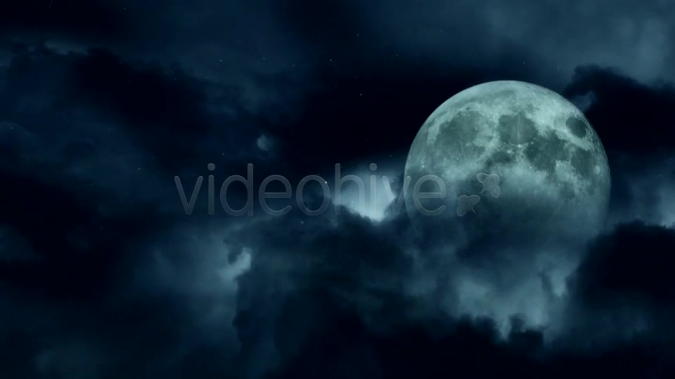 Dark Clouds And The Moon Videohive 9334613 Motion Graphics Image 8